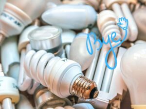 lampadine ammucchiate