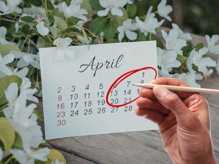 calendario di aprile